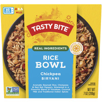 Tasty Bite Chickpea Biryani Rice Bowl, Ready To Eat, Microwaveable, Gluten Free, 7 Ounce (Pack Of 6)
