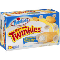 Hostess, ""The Sweetest Comeback In History"", Various Styles And Flavors, 10 Count,13.58Oz Box (Pack Of 3) (Banana Creme Filled Twinkie)