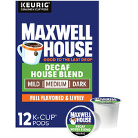 Maxwell House Decaf House Blend K-Cup Coffee Pods (12 Ct Box)