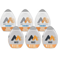 Mio Water Enhancement Variety Pack Includes 3 Orange Tangerine And 3 Mango Peach 1.62 Fl Oz Each (Pack Of 6)