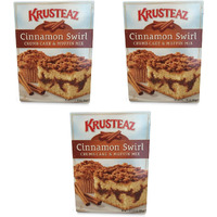 Krusteaz Cinnamon Swirl Crumb Cake & Muffin Mix, 21-Ounce Box (Pack Of 3)