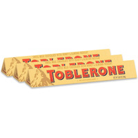 Toblerone Milk Chocolate Bar 3.52 Oz Each (3 Items Per Order)