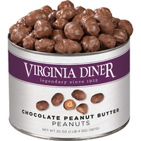 Virginia Diner - Gourmet Natural Extra Large Chocolate Peanut Butter Covered Virginia Peanuts, 20 Ounce Tin
