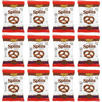 Unique Snacks Extra Dark Splits Pretzels, Original Split-Open Pretzels, Delicious Homestyle-Baked Snack Bag, Vegan, Ou Kosher, And Non-Gmo Food, No Artificial Flavor, 2.12 Oz. Bag, Pack Of 12