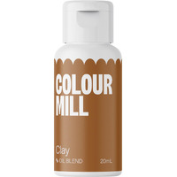 Colour Mill Oil-Based Food Coloring, 20 Milliliters Clay