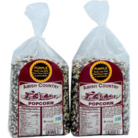 Amish Country Popcorn | 2-2 Lbs Bags - Purple Kernels | Old Fashioned, Non-Gmo And Gluten Free