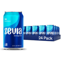Zevia Zero Sugar, Cola Soda, 12 Fl Oz Cans (Pack Of 24)