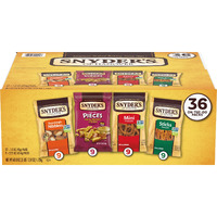 Snyder's Of Hanover, Variety Pack Pretzels, Individual Packs, 4 Flavors, 36 Ct (Pack Of 36)