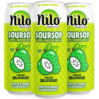 Nilo Soursop Juice | 100% Real Guanabana Soursop Graviola | No Sugar Added | Not From Concentrate | 10.8 Oz (Pack Of 12)