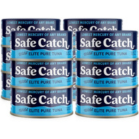 Safe Catch Canned Wild Tuna Fish, Wild Caught, Lowest Mercury, Gluten-Free, Kosher, Non-Gmo, Whole30 Approved, Paleo, Keto Food, 5Oz Can, 12-Pack