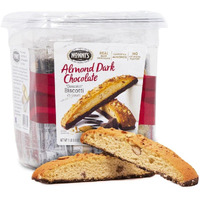 Nonni's Cioccolati Biscotti - Individually Wrapped Italian Almond & Dark Chocolate Cookies - Kosher Coffee Biscotti - 21 Oz
