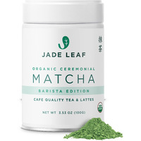 Jade Leaf Matcha Organic Ceremonial Grade Green Tea Powder - Barista Edition For Cafe Quality Tea & Lattes - Authentic Japanese Origin (3.53 Ounce Tin)