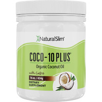 Naturalslim Coconut Oil With Coq10 - Mct Oil Organic Coconut Oil For Baking, Mixing With Shake, Smoothies, Coffee, Or Ingest Directly - Boost Energy, Metabolism And Immune System Fresh Flavor