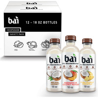 Bai Coconut Variety Pack, Antioxidant Infused Water Beverage, With Vitamin C And No Artificial Sweeteners, 18 Fl Oz Bottles, 12 Pack