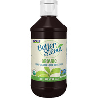 Now Foods Betterstevia Organic Zero-Calorie Liquid Sweetener, Keto Friendly, Suitable For Diabetics, No Erythritol, 8-Ounce