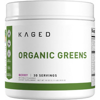 Kaged Organic Greens Superfood Powder | Outlive100 Berry | Supergreens | Apple Cider Vinegar | Ashwagandha | 30 Servings
