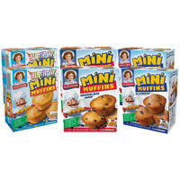 Little Debbie Mini Muffin Variety Pack, Birthday Cake, Blueberry, Chocolate Chip (2 Boxes Each)