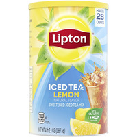 Lipton Powdered Mix Iced Tea Mix For A Refreshing Cool Beverage Lemon Black Tea Sweetened With Real Cane Sugar 28 Qt
