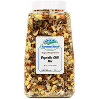 Harmony House Plain Vegetable Chili Mix - Gluten Free, Low Sodium, For Cooking, Camping, Emergency Supply & More (12.5 Oz. Jar)