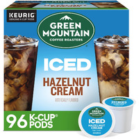 Green Mountain Coffee Roasters Iced Hazelnut Cream, Single Serve Keurig K-Cup Pods, Flavored Iced Coffee, 96 Count (4 Packs Of 24)
