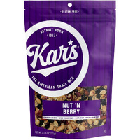Kars Nuts Nut N Berry Trail Mix, 13.25 Oz Individual Snack Packs - Pack Of 6 - No Salt Added Snack Mix For Long-Lasting Energy