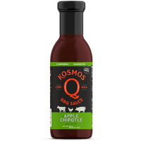 Kosmos Q Apple Chipotle Bbq Sauce - 15.5 Oz Bottle For Award-Winning Bbq & Marinades - Thick Barbecue Sauce For Tender & Juicy Meat (Apple Chipotle)