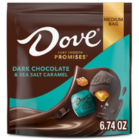 Dove Promises Sea Salt & Dark Chocolate St. Patricks Day Candy, 6.74 Oz Bag (Pack Of 8)