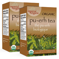 Uncle Lee's Tea Organic Pu-Erh Tea, 100% Natural Chinese Tea, Fresh & Full Earthy Flavor, Enjoy As Hot Tea Or Iced Tea Beverages, Coffee Alternative, 2 Pack - 18 Tea Bags Per Box