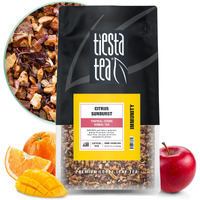 Tiesta Tea - Citrus Sunburst | Tropical Citrus Herbal Tea | Premium Loose Leaf Tea Blend | Non-Caffeinated Fruit Tea | Make Hot Or Iced Tea & Brews Up To 200 Cups - 16 Ounce Resealable Bulk Pouch