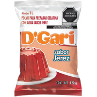 D'Gari Gelatin Dessert Sherry- Dgari Jerez- 5 Pack (Jerez)