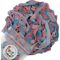 All Color Sour Gummy Belts (Blazpberry Red & Blue Raspberry, 2 Lb)