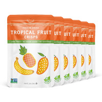 Nature's Turn Freeze-Dried Fruit Snacks, Tropical Crisps, Pack Of 6 (1.2 Oz Each)