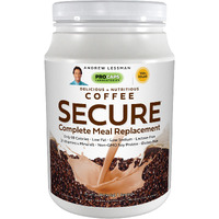 Andrew Lessman Secure Soy Complete Meal Replacement - Coffee 30 Servings - Only 69 Calories, 7 Grams Non-Gmo Soy Protein, Vitamins & Minerals, Low-Fat, Nutritious & Delicious, Mixes Instantly