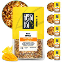 Tiesta Tea - Maui Mango | Mango Pineapple Herbal Tea | Premium Loose Leaf Tea Blend | Non-Caffeinated Fruit Tea | Make Hot Or Iced Tea & Brews Up To 25 Cups - 13.2 Ounce Resealable Pouch, Pack Of 6