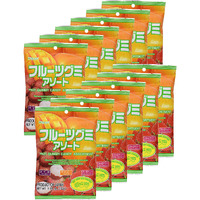 Kasugai Fruit Assort Gummy Candy 3.59Oz (12 Pack)