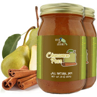 Green Jay Gourmet Cinnamon Pear Jam - All-Natural Fruit Jam With Pears & Cinnamon - Vegan, Gluten-Free Jam - Contains No Preservatives Or Corn Syrup - Made In Usa - 2 X 20 Ounces