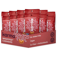 Cocoa Dusted Cashews With Skin By Karma Nuts, Whole, Sweet, Roasted, Vegan, Gluten Free, Low Net Carb, Natural, Everyday Nut Snack, 1.5 Ounce (12 Snack Packs)