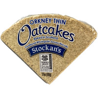 Stockan's Orkney Wholegrain Thin Oatcakes - Traditional Scottish Savoury Biscuits Imported From Scotland (Pack Of 2)