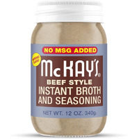Mc Kay's Chicken And Beef Flavored Powdered Soup Seasoning, Gluten Free Instant Broth, Bullion Cubes Substitute, Est. 1945 (No Msg Added Beef, 1 Pack)