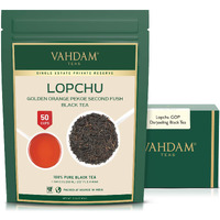 Vahdam, Second Lopchu Golden Orange Pekoe Black Tea| 40+ Cups, 3.53 Oz | Pure 100% Unblended Darjeeling Black Tea Loose Leaf | Single Estate Tea