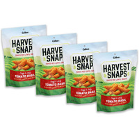Harvest Snaps Veggie Chips (Red Lentil Snack Crisps Tomato Basil, 3.0 Oz) | Powered By Plant Protein, Gluten Free, Non-Gmo Baked Vegetable Crisps | Made In Usa (4 Pack)