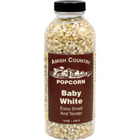 Amish Country Popcorn | 14 Oz Bottle | Baby White Popcorn Kernels | Old Fashioned, Non-Gmo And Gluten Free (14 Oz Bottle)