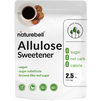 Naturebell Allulose Sweetener, 2.5 Lbs | Keto & Vegan-Friendly, White Sugar Substitute | 0 Calorie, 0 Sugar, 0 Net Carb, Non-Glycemic, Browns Like Table Sugar | Bulk Supply For Baking & Beverages