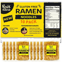 Gluten Free Ramen Noodles Low Sodium Ramen (10 Pieces) Plain Ramen Noodles. Restaurant Grade. Japanese Healthy Ramen Noodles From Brown Rice