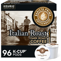 Barista Prima Coffeehouse, Italian Roast Keurig Single Serve K-Cup Pods, 96 Count (4 Packs Of 24)