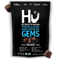 Hu Gems Chocolate Chips Vegan Snacks | 6 Pack, 9Oz Each | Organic, Paleo, Dark Chocolate Baking Chips | Great For Baking & Snacking, Non Gmo, Kosher Chocolate