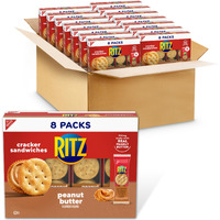 Ritz Peanut Butter Sandwich Crackers, 112 Snack Packs (14 Boxes, 6 Crackers Per Pack)