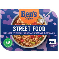 Ben's Original Street Food Gumbo With Chicken Andouille Sausage, Prepared Entr  E, Microwave In 90 Seconds, 9 Oz (Pack Of 6)