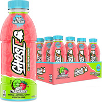 Ghost Hydration Drink, Kiwi Strawberry - Rtd Sports Drinks With Electrolytes For Hydration - Beverage For Athletes - Zero Caffeine & Zero Sugars - 16.9 Fl Oz, 12 Pack