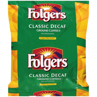 Folgers Classic Decaf Ground Coffee, 0.9 Ounce (Pack Of 40)